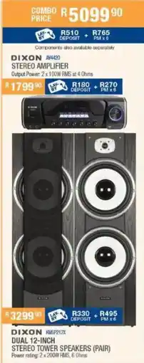 Cash Crusaders DIXON AV4420 STEREO AMPLIFIER offer