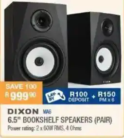 Cash Crusaders DIXON MA6 6.5" BOOKSHELF SPEAKERS (PAIR) offer