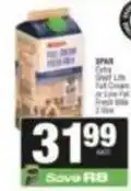 Spar Spar - full cream fresh milk offer