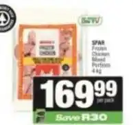 Spar Spar - frozen chicken mixed portions offer