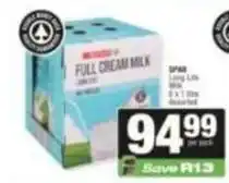 Spar Spar - full cream milk offer