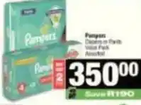 SuperSpar Pampers - diapers or pants offer