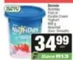 SuperSpar Nutriday - fruit or double cream yoghurt offer