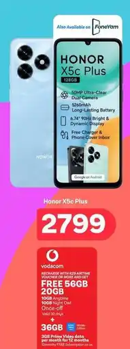 PEP Honor - honor x5c plus offer