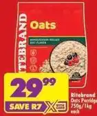 Shoprite Ritebrand - oats porridge offer