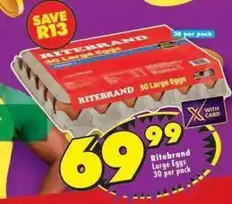 Shoprite Ritebrand - large eggs offer