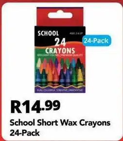 Shoprite Creative - school short wax crayons offer