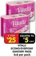 Shoprite Econo/everyday sanitary pads offer