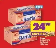 Shoprite Rama - original 70% fat spread offer