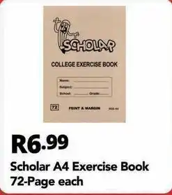 Shoprite A4 exercise book 72-page offer