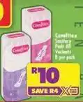 Shoprite Comfitex - sanitary pads offer