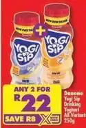 Shoprite Danone - yogi sip drinking yoghurt offer