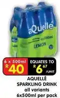 Shoprite Aquelle - sparkling drink offer