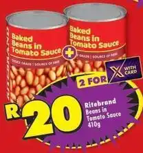 Shoprite Ritebrand - baked beans in tomato sauce offer