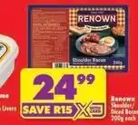 Shoprite Renown - shoulder/diced bacon offer