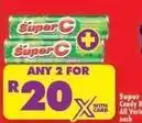 Shoprite Super c candy rolls offer