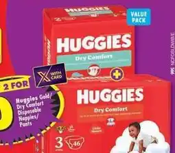 Shoprite Huggies - gold dry comfort disposable nappies/pants offer