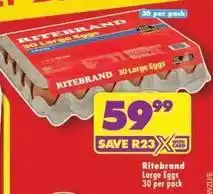 Shoprite Ritebrand - large eggs offer