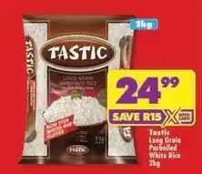 Shoprite Tastic - long grain parboiled white rice offer