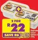 Shoprite Supreme - frozen chicken livers offer
