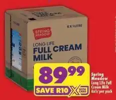 Shoprite Long life full cream milk offer