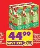 Shoprite Rhodes - fruit juice blend offer
