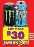 Shoprite Monster - energy drink offer