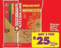 Shoprite Ritebrand - spaghetti/macaroni pasta offer