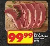 Shoprite Class a bulk beef brisket loose serve offer