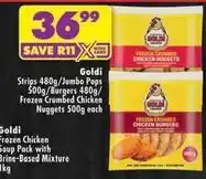 Shoprite Goldi - frozen crumbed chicken nuggets offer