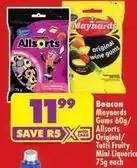 Shoprite Mini - gums/allsorts original/tutti fruity liquorice offer