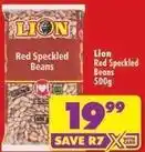Shoprite Lion - red speckled beans offer