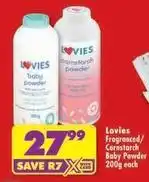 Shoprite Lovies - fraganced/cornstarch baby powder offer
