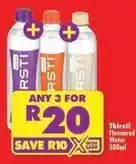 Shoprite Thirsti - flavoured water offer