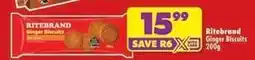 Shoprite Ritebrand - ginger biscuits offer