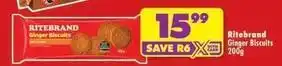 Shoprite Ritebrand - ginger biscuits offer