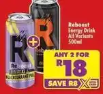Shoprite Reboost - energy drink offer