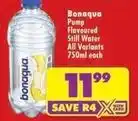 Shoprite Bonaqua - pump flavoured still water offer