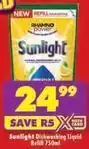 Shoprite Sunlight - dishwashing liquid refill offer