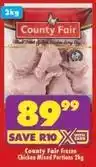 Shoprite County fair - frozen chicken mixed portions offer