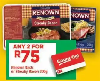 OK Grocer Renown Streaky Bacon offer