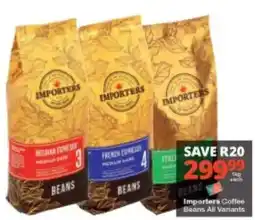 Checkers Importers Coffee Beans All Variants offer
