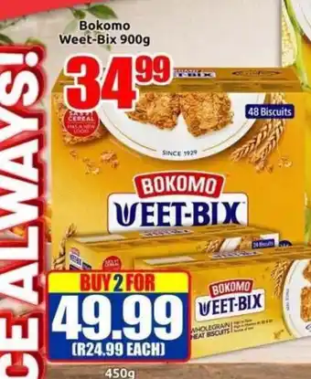 Three Star Cash and Carry Bokomo Weet-Bix offer