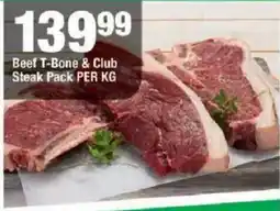 OK Grocer Beef T-Bone & Club Steak Pack offer