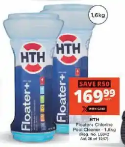 Checkers HTH Floater+ Chlorine Pool Cleaner offer