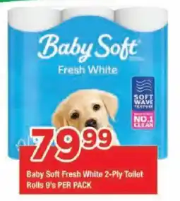 OK Grocer Baby Soft Fresh White 2-Ply Toilet Rolls offer