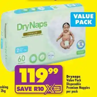 Shoprite DryNaps Value Pack offer