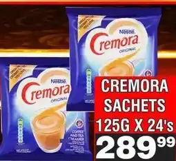 Advance Cash n Carry CREMORA SACHETS 125G X 24's offer