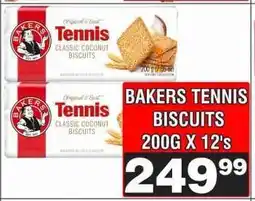 Advance Cash n Carry BAKERS TENNIS BISCUITS 200G X 12's offer