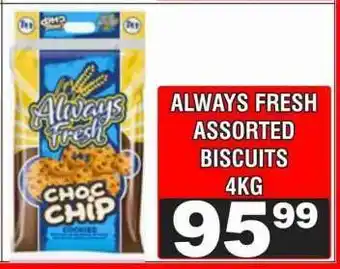 Advance Cash n Carry ALWAYS FRESH ASSORTED BISCUITS 4KG offer
